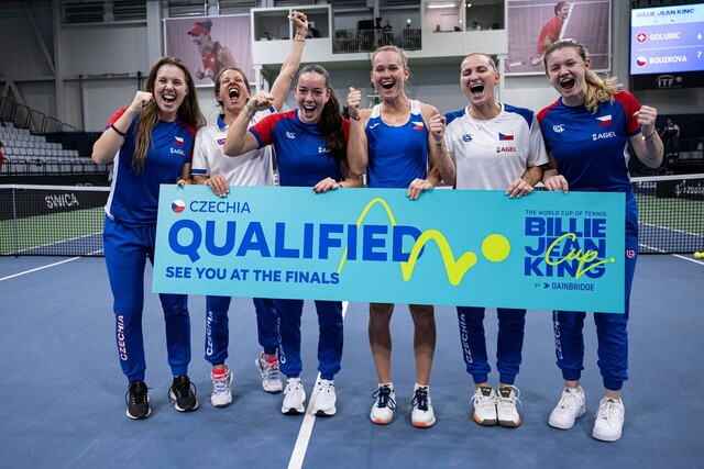 La Repubblica Ceca celebra la vittoria sulla Svizzera e la qualificazione alle Billie Jean King Finals 2026 (Foto ITF)