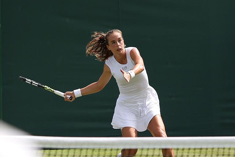 Lucia Bronzetti in azione (foto Getty Images)