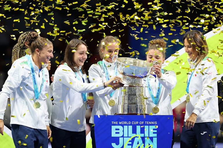 L'Italia esulta per la vittoria della BJK Cup 2025