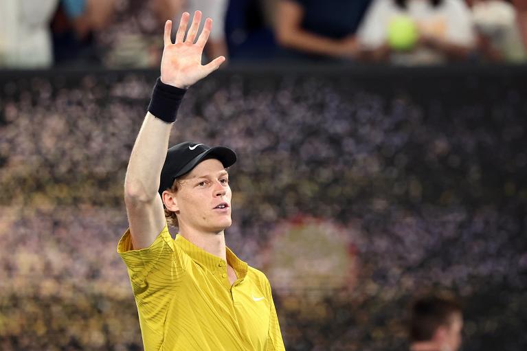 L'esultanza di Jannik Sinner (Getty Images)