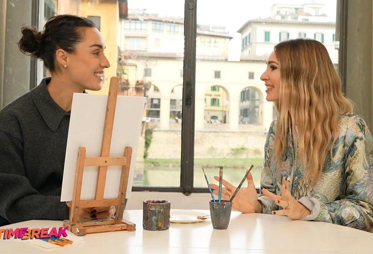 Martina Trevisan e Elena Ramognino in un momento dell'intervista a Time Break (Fotogramma dal video SuperTennis)