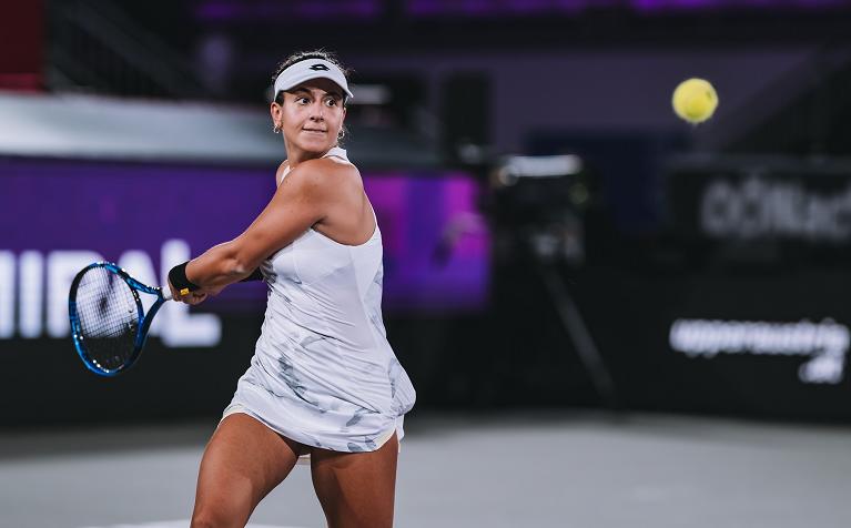 Lucrezia Stefanini in azione a Linz (foto Getty Images)