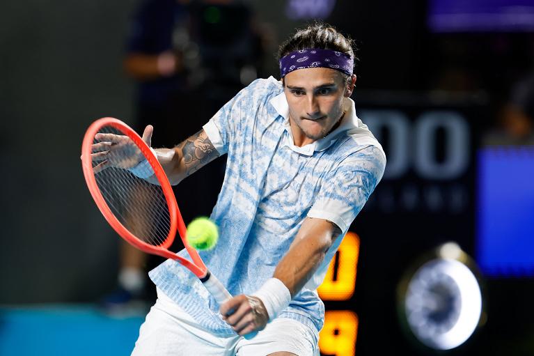 Il bel rovescio di Mattia Bellucci (Foto Abierto Mexicano)