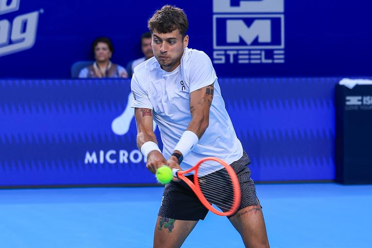 Il rovescio di Flavio Cobolli (Foto Abierto Mexicano)