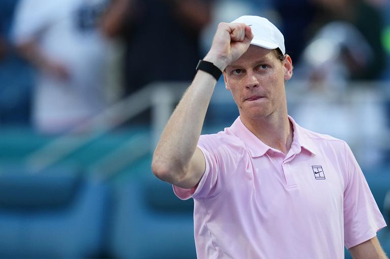 L'esultanza di Jannik Sinner (Getty Images)