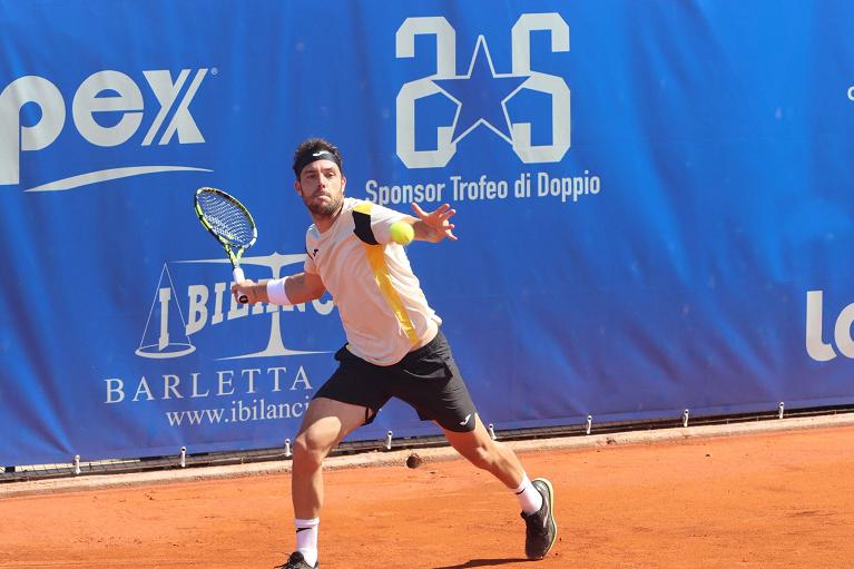 Marco Cecchinato in azione