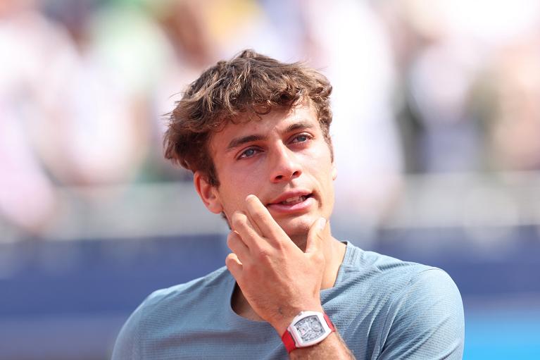 Un primo piano di Flavio Cobolli (Getty Images)