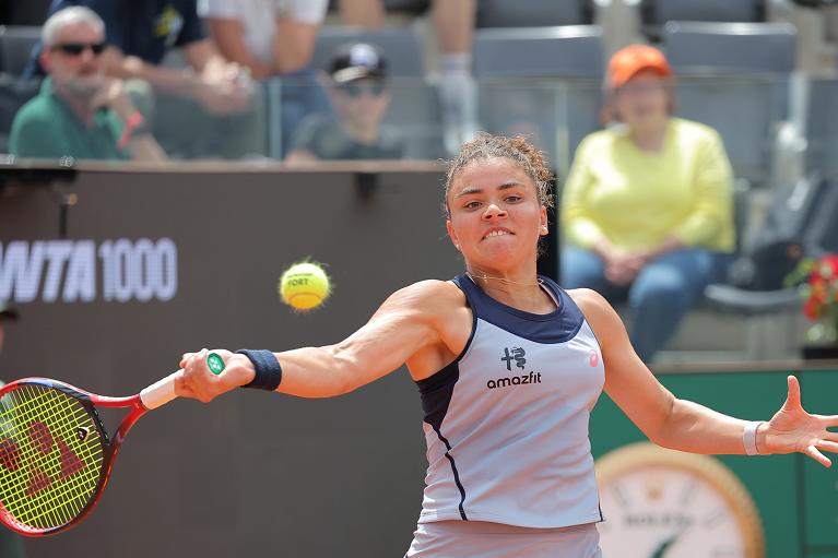 Jasmine Paolini colpisce di diritto (foto FITP)