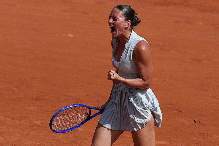 L'orgoglio di Marta Koatyuk al Roland Garros (Getty Images)