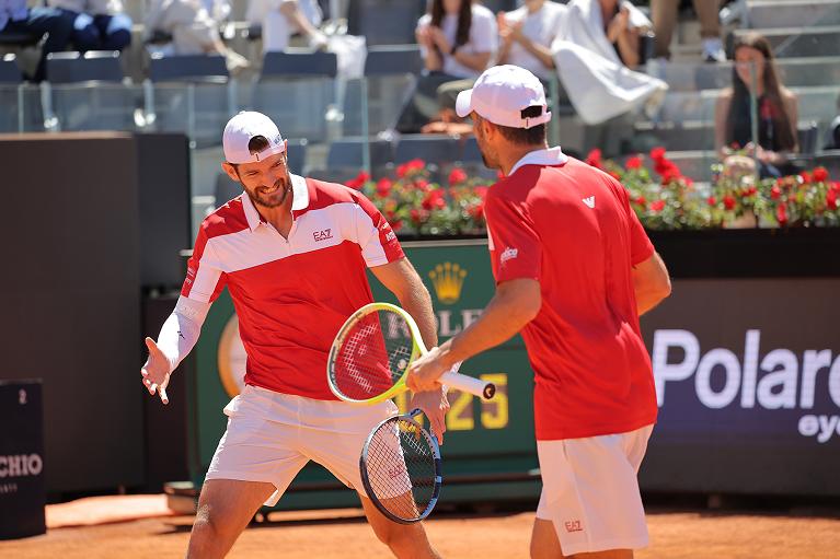 La grinta di Andrea Vavassori e Simne Bolelli (foto FITP)