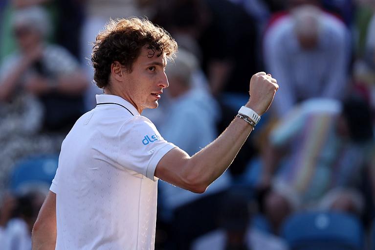 Ugo Humbert esulta (Getty Images)