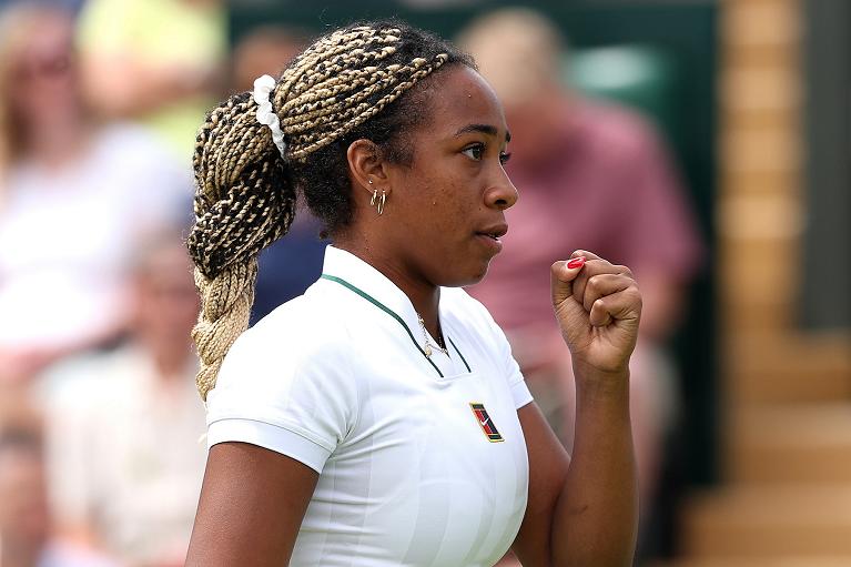 Tyra Grant esulta (foto Getty Images)