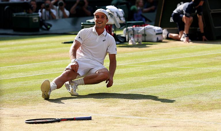 La gioia di Arthur Fery a Wimbledon (Getty Images)