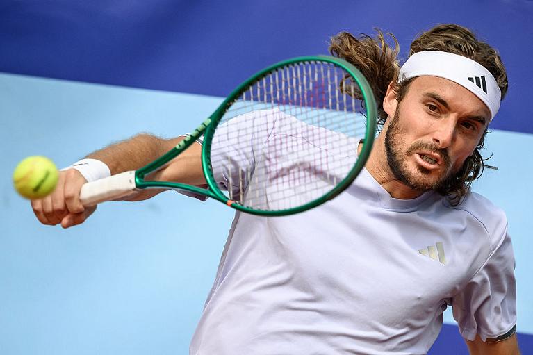 Stefanos Tsitsipas in azione (Getty Images)