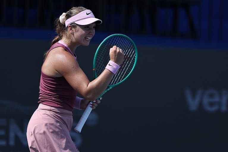Un'esultanza di Kristina Liutova (foto Getty Images)