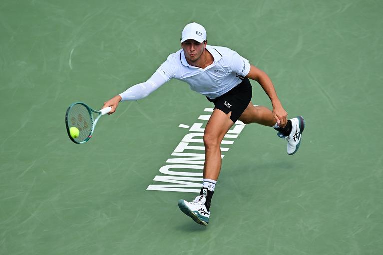 Luciano Darderi in azione a Montreal (Getty Images)