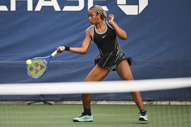Tyra Grant in azione allo US Open (Foto USTA)