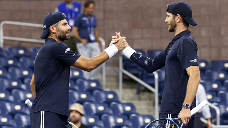 US Open, la gioia di Simone Bolelli e Andrea Vavassori (Foto USTA)
