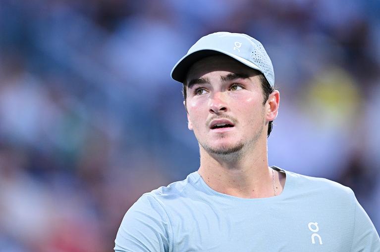 Un primo piano di Joao Fonseca (foto Getty Images)