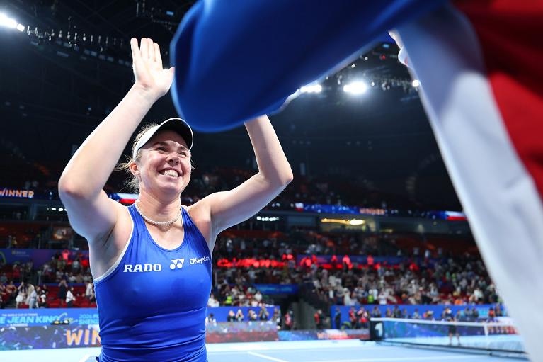 La felicità di Linda Noskova in Billie Jean King Cup (Getty Images)