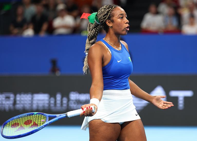 BJK Cup: la delusione di Tyra Grant (foto Getty Images)