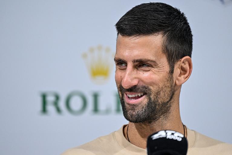 Djokovic in conferenza stampa (Getty Images)