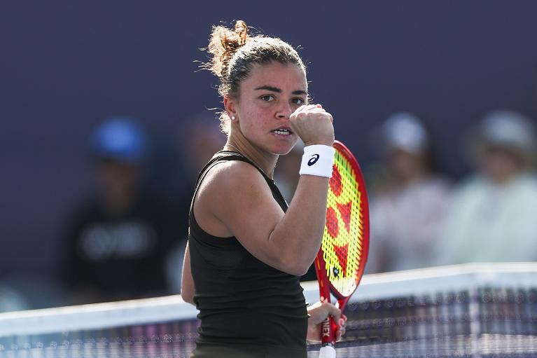 Un'esultanza di Jasmine Paolini (foto Getty Images)