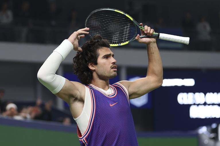 La frustrazione di Carlos Alcaraz (foto Getty Images)
