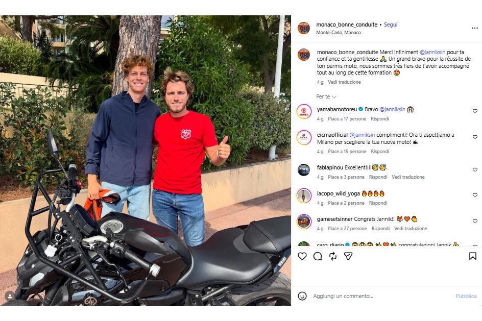 Visti dai social: la patente di Jannik e il cappuccino alla Nadal